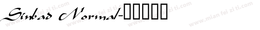 Sinbad Normal字体转换